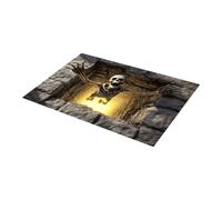 Generico 3D Illusion Halloween Doormat - Diatomite Mat | Horror Rug | Mind Bending Optical Visual Trap, Absorbent Crystal Velvet Top, Non-Slip Backing Dust Removal, Entryway Floor Mat