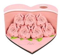 Generico 3D Memo Pad Art, 156 Sheets Flower Notepad, 4.13x3.94x2.17 inches Love Shape Paper Carving, Creative Non-Sticky Notes, Decorative Craft Stationery, Perfect for Home Desk Card Scrapbooking