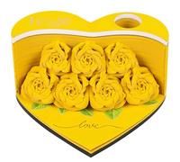 Generico 3D Memo Pad Art, 156 Sheets Flower Notepad, 4.13x3.94x2.17 inches Love Shape Paper Carving, Creative Non-Sticky Notes, Decorative Craft Stationery, Perfect for Home Desk Card Scrapbooking