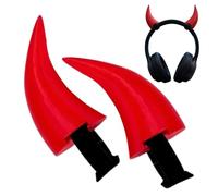Generico 3D Printed Headphone Horns - Cute Headset Attachment, Fun Design with Easy Clip, Headset Accessory with Unique Style, Student Decor for Streaming Work, Headphone Horns for Study