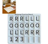 Generico 3D Printed Mahjong Solo Practice Board, Portable Tile Pattern Learning & Strategy Practice Boards, Compact Mahjong Learning Tools for Beginners & Enthusiasts