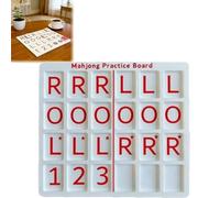 Generico 3D Printed Mahjong Solo Practice Board, Portable Tile Pattern Learning & Strategy Practice Boards, Compact Mahjong Learning Tools for Beginners & Enthusiasts