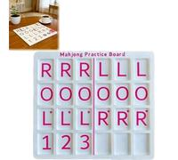 Generico 3D Printed Mahjong Solo Practice Board, Portable Tile Pattern Learning & Strategy Practice Boards, Compact Mahjong Learning Tools for Beginners & Enthusiasts