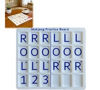 Generico 3D Printed Mahjong Solo Practice Board, Portable Tile Pattern Learning & Strategy Practice Boards, Compact Mahjong Learning Tools for Beginners & Enthusiasts