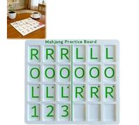 Generico 3D Printed Mahjong Solo Practice Board, Portable Tile Pattern Learning & Strategy Practice Boards, Compact Mahjong Learning Tools for Beginners & Enthusiasts