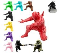 Generico 3D Printed Ninja Figurine with Dynamic Poses for Holding Pens, Perfect Decor for Office Desk, Gaming Setup, Home Office, and Anime Ninja Fan Gift, Multicolor Options (Red,Ninja)