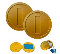 Generico 3D Printed Retro Gold Coin Card Holde,Fun Jump Game Gold Coin Credit Card Sleeve with Hidden Slot,Contactless NFC Payment Holder for Quick and Easy Transactions