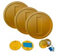 Generico 3D Printed Retro Gold Coin Card Holde,Fun Jump Game Gold Coin Credit Card Sleeve with Hidden Slot,Contactless NFC Payment Holder for Quick and Easy Transactions