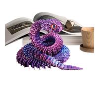 Generico 3D Printed Snake - Realistic Desktop Figurine, Flexible Articulated Model for Education, Decoration, and Collectors, High Detail 3D Print, Home or Office Display, Educational Tool Category