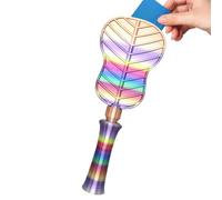 Generico 3D Printed Telescopic Card Wand with Tap-to-Pay Function | 12-15 inch Retractable Credit Card Holder | Magic Style Contactless Payment Accessory | Unique Rainbow Color Novelty Gift