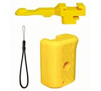 Generico 3D Printing Street Grip Vlog Holder per DJI Action 5 Pro / 4/3 Combo Camera Grip Holder Action Camera Mini Maniglia laterale Grip Accessori della fotocamera (Yellow)