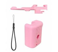 Generico 3D Printing Street Grip Vlog Holder per DJI Action 5 Pro / 4/3 Combo Camera Grip Holder Action Camera Mini Maniglia laterale Grip Accessori della fotocamera (Pink)