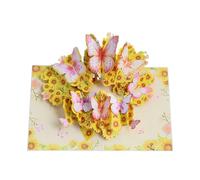 Generico 3D Romantic Wedding Greeting Card - Intricate Butterfly & Flower Design, Perfect for Weddings, Engagements, Anniversaries, Family Celebrations, and Special Occasions