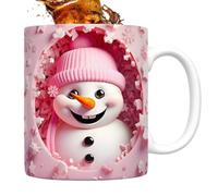 Generico 3D Snowman Mug - Ceramic Christmas Cup With Handle | Santa Claus Coffee Mug Drinkware For Gift Vacation Tea Chocolate Kitchen Holiday Women Birthday