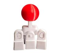 Generico 3D stampato tastiera meccanica WASD Chiave portatile Controller Joystick Cap 4-Way leva di controllo per il gioco stile Arcade Keycap di ricambio per PC Gaming (White)