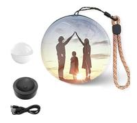 Generico 3D Video Crystal Ball - Memory Orb, Lettore Video a Sfera con Display Digitale da 2,7 Pollici, Light-Up Memory Sphere with Electronic Screen Carica Video e Foto per Anniversario,Bianca