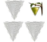 Generico 3Pcs Fruit Shaping Mold for Growing Unique, Cubic & Triangular-Shaped Fruits And Vegetable Shape Mold, Reusable Transparent Plastic Fruit Vegetable Growing Molds for Garden