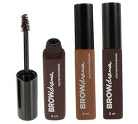 Generico 3pcs Gel Fissante Per Sopracciglia Waterproof Liquido Riparatore Anti-sudore Per Sopracciglia Naturali Gel Modellante Idratante in 3 Colori (Marrone Caffè) Per Facile e