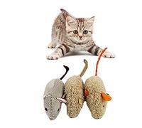 Generico 3PCS Pet Cat Resistente al morso di Peluche Imitazione del Mouse Puntelli Gioco Giocattolo alla Moda e popolareIntelligenza Pratica.