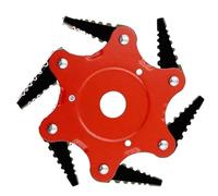 Generico 4 Colori Testina di Ricambio for decespugliatore a Sei Foglie Testina di rifinitura for Tosaerba Accessori for Giardinaggio for la rifinitura dei Rami(Red)