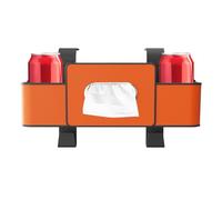 Generico 4-in-1 Car Organizer, Back Seat Headrest Holder, Tissue and Drink Holder with Hooks, Multi-Pocket Automotive Storage Accessory, Hanging Design, Vehicle Travel for Family Use