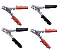 Generico 4 Mini PINZE per Cavi Batteria Auto E Moto 120mm 60A 2 Coppie Rosso/Nere Manici ISOLATI