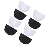 Generico 4 Paia di Spalline Adesive Comode in Spugna Sottile 1Cm Spalline di Ricambio Morbide e Invisibili per Ragazze Spalle Basse Adatte a Abiti e Maglioni Cuscini per Le Spalle