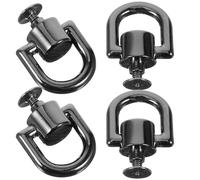 Generico 4 Pezzi Anelli a d in Metallo Rivetti a Vite per Borse Ferramenta per Borse Fai da Te Chiusura Girevole 360°