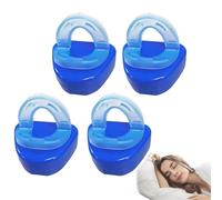 Generico 4 Pezzi Dispositivo Antirussamento, Bite Notturno Antirussamento, Boccaglio Per Ridurre Russamento, Boccaglio Per Dormire Riutilizzabile, Riduce Gli Aiuti Per Russare Per Uomini Donne