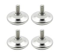Generico 4 pezzi gambe for mobili regolabili in acciaio inossidabile armadio da tavolo livellatore fisso antiscivolo accessori for la casa universali(M6-2)