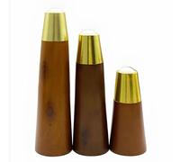 Generico 4 Pezzi Gambe Per Mobili Massello Da 8 Cm Divani Piedini Di Ricambio In Legno Conici Sedie Cassettiere, Moderni Con Vite, Piedino Antiscivolo(Walnut,18cm(4pcs))