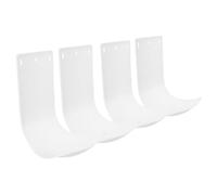 Generico 4 Pezzi Portasapone Murale con Vaschetta Drip Tray per Dispenser per Bagno Cucina e Ufficio Facile