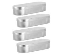 Generico 4 Pezzi Scatola di Alluminio per Strumenti da Laboratorio 10ml Resistente a Deformazioni Compatta per Postazioni Mobili di Lavoro
