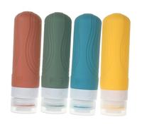 Generico 4 Pezzi Set Da Toilette Dispenser Per Shampoo Ad Aria Contenitore Vuoto Maschio Bottiglie Piccole Vuote Pieghevole Odore Isolato Bottiglia Per Bevande Articoli Da Toeletta