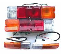 GENERICO 4 Pezzi SX+DX Fanali Anteriori + SX+DX Fanali Posteriore Suzuki Samurai Santana SJ410 413 PARAURTI Freccia Bianco Arancio Stop