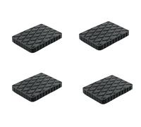 Generico 4 Pezzi Tamponi Ponte Sollevatore 140x110x20mm, Tamponi in Gomma Rettangolari, Compatibile con Ravaglioli Corghi OMCN, Made in Italia