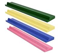 Genérico 4-Piece Wood Mahjong Racks - Compact Dominoes Game Organizer, Wooden Majiang Tile Racks For Home Festive House Party Travel Club Holiday Family Gatherings