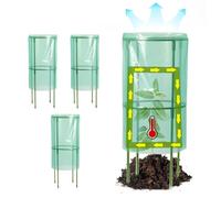Generico 4 Pieces Frost Protection Reusable Animals Guard Cage for Blueberry Bushes Strawberry Vegetables Flowers Fruits | Garden Cloches for Plants | Plants Protection Seedling Cloches |