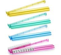 Genérico 4 Pieces Mahjong Tile Racks |Board Game Support with Pushers, Acrylic Mahjong Racks,for Women, Family, Beginner, Youth, Child, Bar Party, Carnival