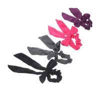 Generico 4 Pz cravatta per di stoffa hair ribbon hair pin clips Accessori per ragazze bow band cravatta per con fiocco per in raso da ragazza