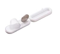 Generico 4 pz/set Maniglie for Porte autoadesive for Finestra Cassetto Dell'armadio Guardaroba Maniglia for Porta Scorrevole Maniglia antiscivolo In Vetro Maniglie Ausiliarie(White-4pcs)