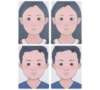 Generico 4 Tavole per Il Face Painting: Modelli Lavabili e riutilizzabili per Il Face Art - Design Realistico per Pratica e apprendimento a Livello Professionale