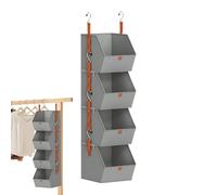 Generico 4-Tier Clothes Organizer | Over The Door Storage | Shoe Storage Baskets For Apartment College Students Bedroom Dormitory Office Shoes Bags Socks Towels Toys Utility Room