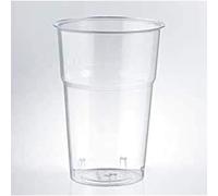 Generico 40/160 Bicchieri Plastica | Bicchieri MAX KRISTALL ISAP DA 575 CC Bevande Finger Food per BIRRA ESTATE Feste Compleanni Matrimoni Picnic (40 pezzi)