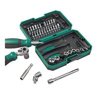 Generico 40-Piece 1/4-Inch Ratcĥet Socket Set - Professional Mini Ratchet Screwdriver Tool Kit | Complete Set for Household Maintenance, Furniture Assembly & Automotive