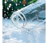 Generico 400g/m² Trasparente Telo 0.35mm Telone Impermeabile, PVC Tela Copertura con Occhielli 2.5m 3.0m 3.5m 4.0m 5m 6m Teloni Pieghevoli Tende Antipioggia per Giardino Piscina Gazebo(1.5x3.0m)