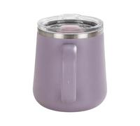 Generico 450ml Stainless Steel Insulated Travel Mug With Handle & Leak-Proof Lid | 5.2x4.4 Inch Thermal Cup For Coffee Tea | Double-Wall Vacuum Flask For Home Office | Hot Cold Beverage