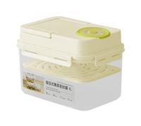 Generico 4l Airtight Pickle Container - Press-Type Pickling Storage Box, Pickle Box for Home Kitchen, Camping, Picnic, Food Pantry, Refrigerator, Sauerkraut, Fermented Foods