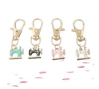 Generico 4PC Mini Sewing Machine Keychains - A Stitch of Memory & Meaning Vintage Miniature Enamel Metal Sewing Machine Keychain (B)