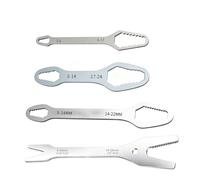Generico 4PCS Double Head Self Tightening Wrench Set Adjustable 3-25mm Multi Use Hand Tool Kit, Multi Size Spanner for Auto Repair Mechanical Maintenance Home Use